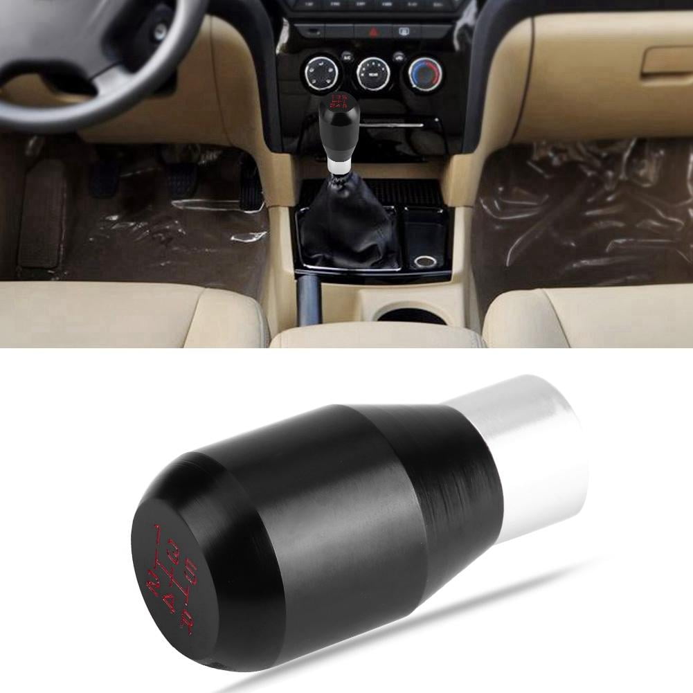 Universal Aluminum Alloy 18cm Handle Shifter Lever Black Manual Gear Shift Lever Knob Stick Head EVGATSAUTO Car Manual Gear Shift Knob